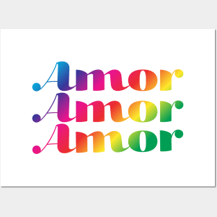 Amor amor amor - love is love Posters and Art